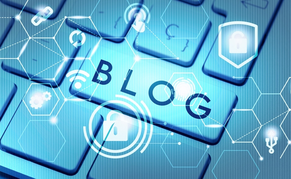 Blog,Post,,Blog,Post,On,Close-up,Computer,Keyboard,,Combined,With