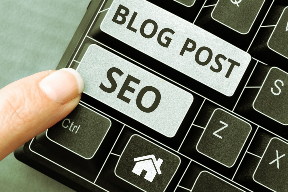 Writing,Displaying,Text,Blog,Post,Seo.,Business,Approach,Search,Engine