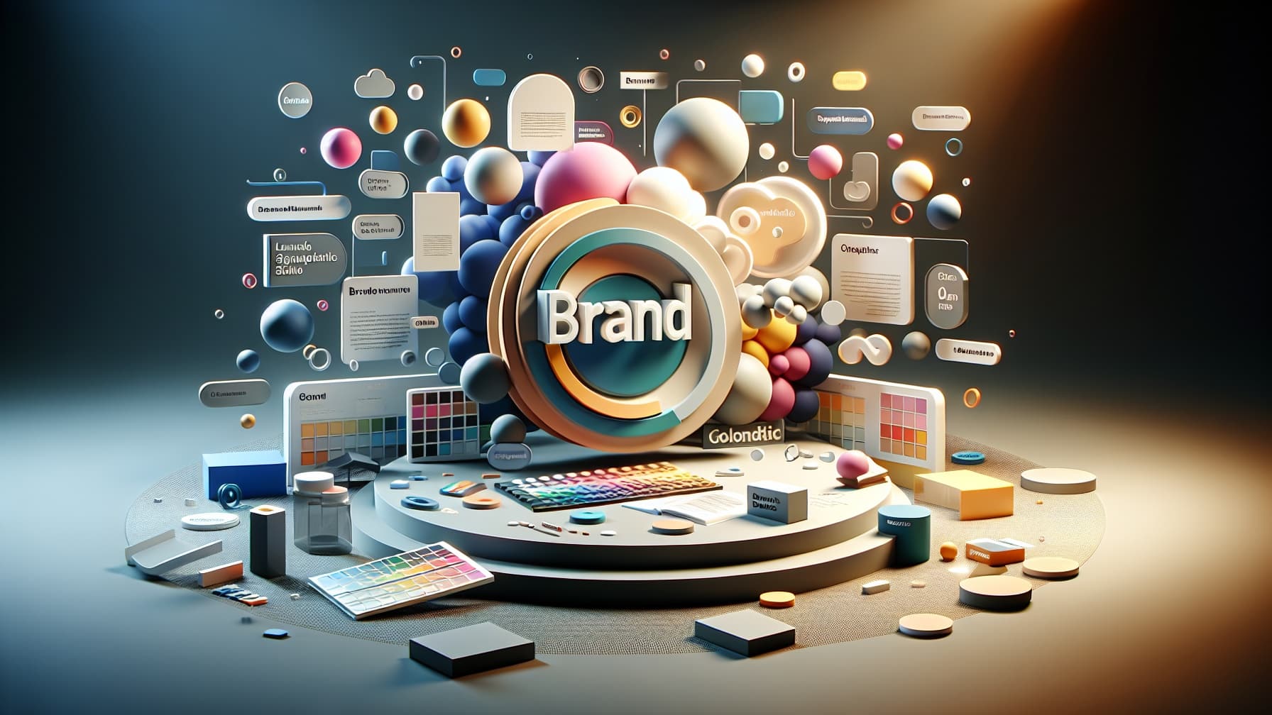 Brand,Identity,Full,3d,Renderring