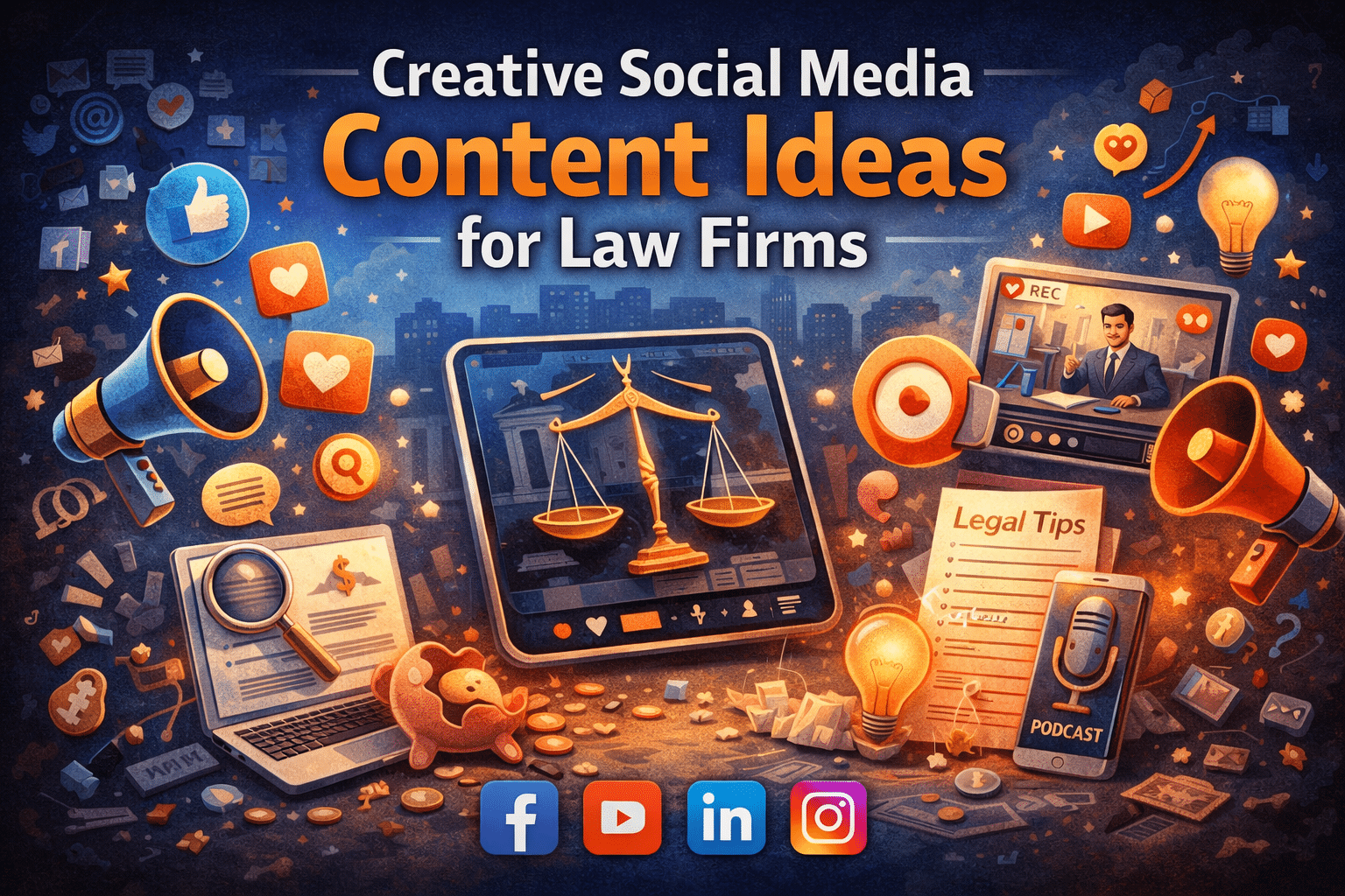 Creative Social Media Content Ideas for Law Firms