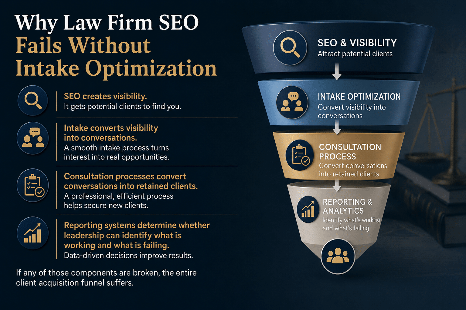Why Law Firm SEO Fails Without Intake Optimization