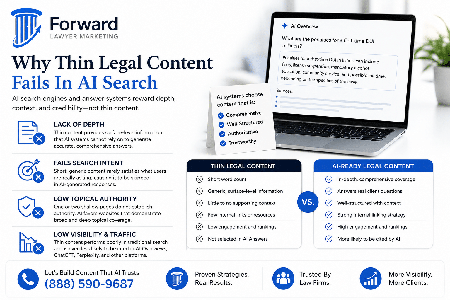 Why Thin Legal Content Fails In AI Search