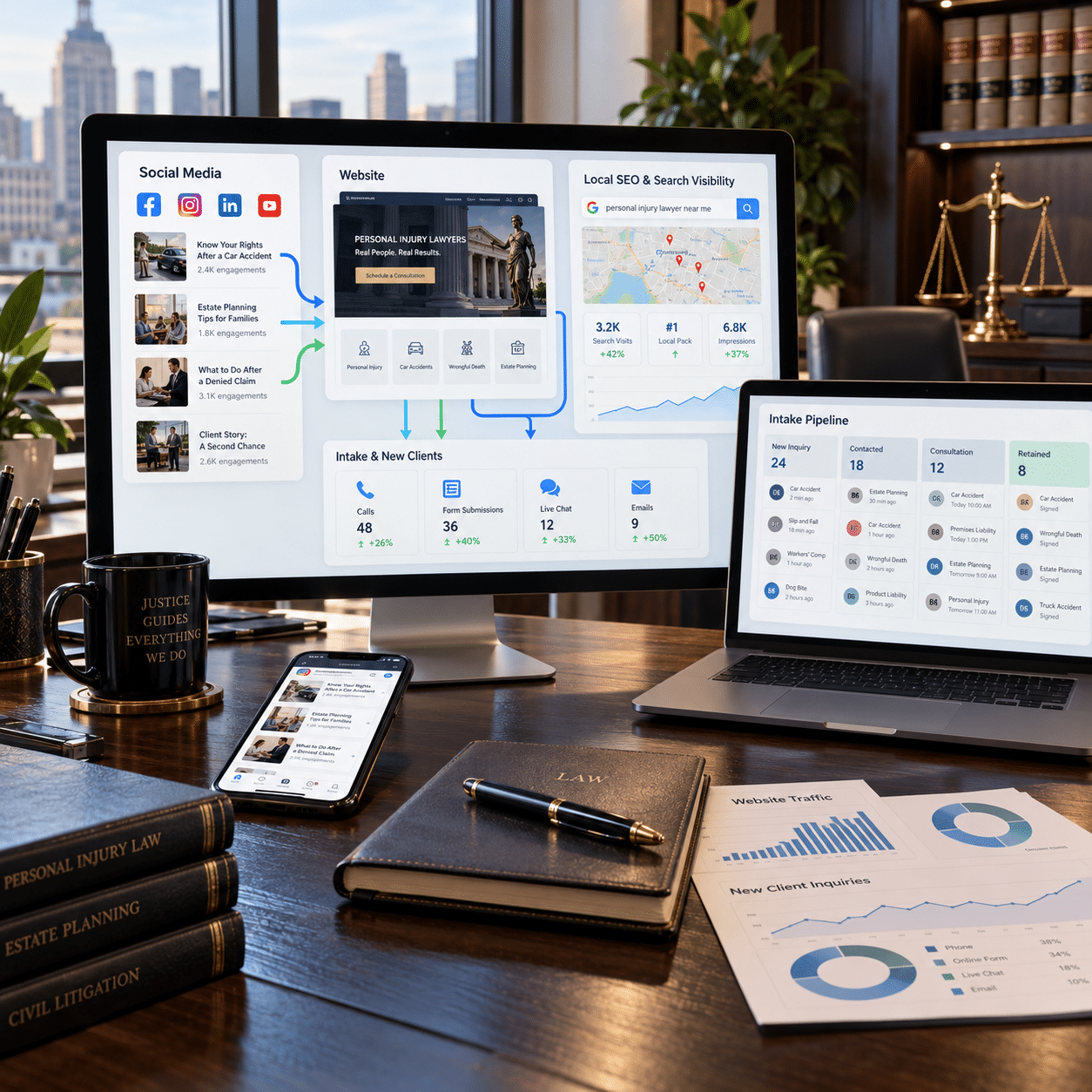 Connect Social Media to SEO, the Website, and Intake