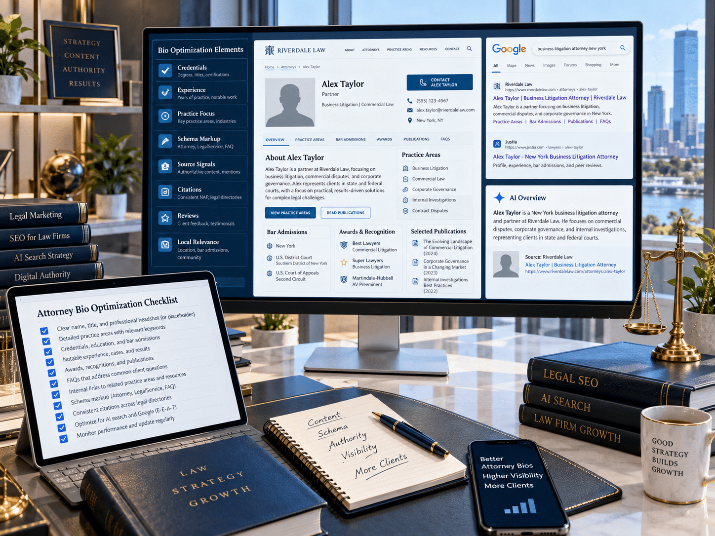 How To Optimize Attorney Bios For AI Search And Google