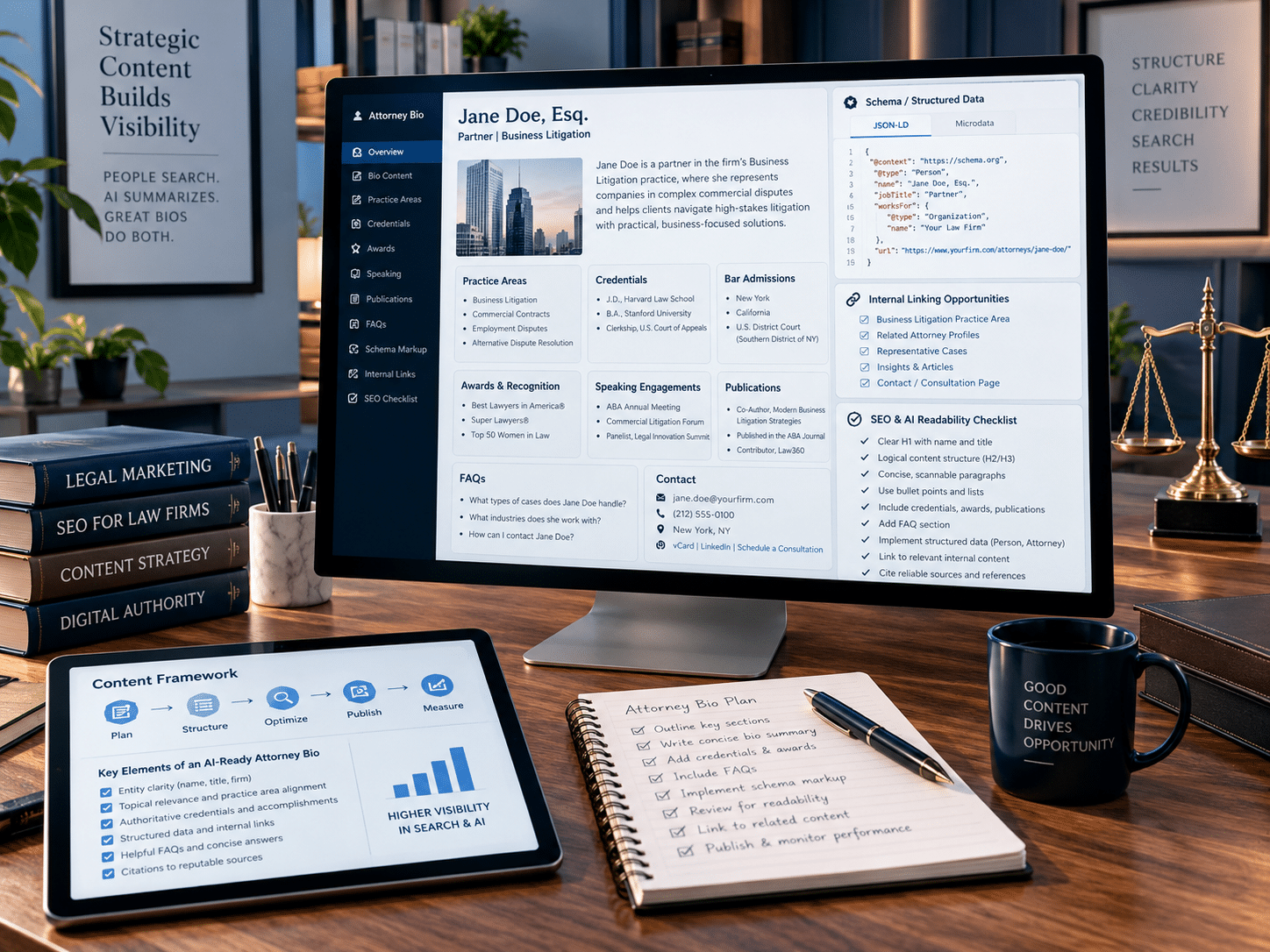 Structure The Attorney Bio For Google And AI Readability